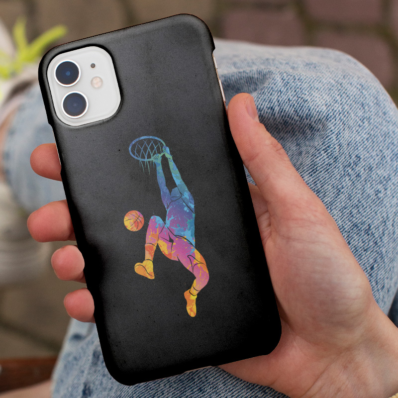 Basketbolcu Tasarımlı iPhone 13 Pro Max Telefon Kılıfı