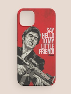 Say Hello to My Little Friend Yazılı Scarface iPhone 13 Pro Telefon Kılıfı