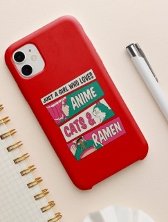 Anime, Cats, Ramen Esprili iPhone 11 Telefon Kılıfı