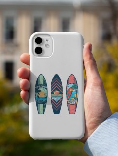 Sörf Tahtası Tasarımlı iPhone 13 Pro Telefon Kılıfı