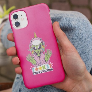 I am Unicorn Esprili Uzaylı Baskılı iPhone 13 Telefon Kılıfı