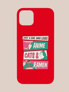 Anime, Cats, Ramen Esprili iPhone 13 Telefon Kılıfı