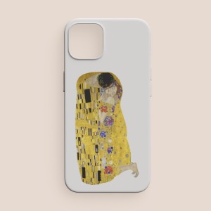 Gustav Klimt's The Kiss (1907–1908) Tasarımlı iPhone 14 Pro Max Telefon Kılıfı