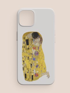 Gustav Klimt's The Kiss (1907–1908) Tasarımlı iPhone 14 Pro Telefon Kılıfı