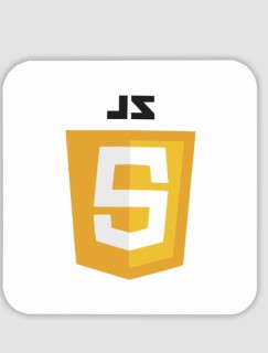 JavaScript Tasarımlı 4lü Kare Bardak Altlığı