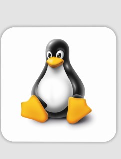 Linux Tasarımlı 4lü Kare Bardak Altlığı