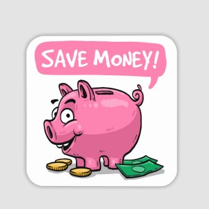 Save Money Domuzcuk Tasarımlı 4lü Kare Bardak Altlığı