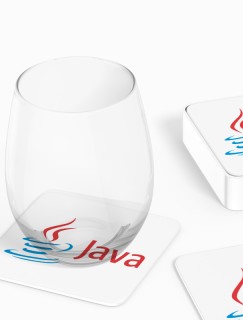 Java Tasarımlı 4lü Kare Bardak Altlığı