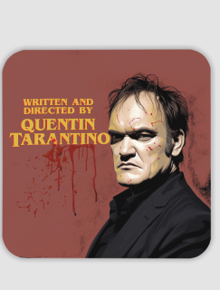 Quentin Tarantino Tasarımlı 4lü Kare Bardak Altlığı