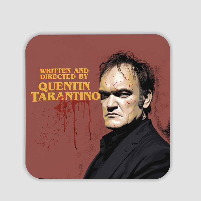 Quentin Tarantino Tasarımlı 4lü Kare Bardak Altlığı