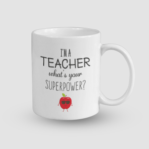 I'am a Teacher Esprili Beyaz Porselen Kupa Bardak