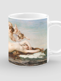 The Birth of Venus by Alexandre Cabanel Kaplama Tasarımlı Beyaz Porselen Kupa Bardak