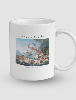 The Triumph of Venus Francois Boucher Tasarımlı Beyaz Porselen Kupa Bardak