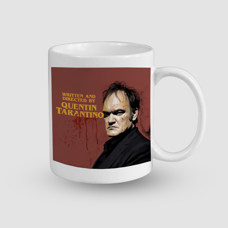 Quentin Tarantino Tasarımlı Beyaz Porselen Kupa Bardak
