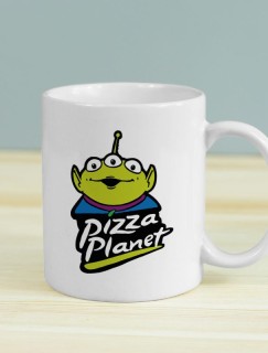 Pizza Planet Temalı Beyaz Porselen Kupa Bardak