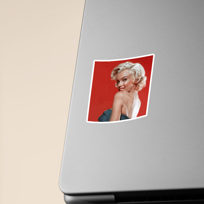 Kırmızı ve Marilyn Laptop Sticker
