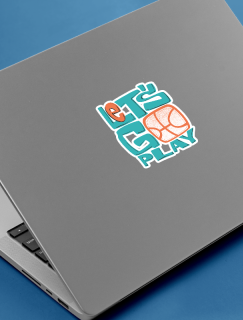 Let's Go Play Basketbol Temalı Laptop Sticker