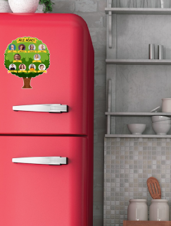 Geniş Ailem Tasarımlı Aile Ağacı Buzdolabı Magneti