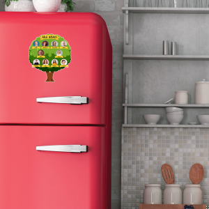 Geniş Ailem Tasarımlı Aile Ağacı Buzdolabı Magneti