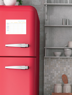 Yemek Listesi Planlayıcı Buzdolabı Magneti