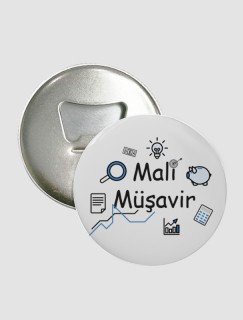 Mali Müşavir Yazılı Meslekler Tasarımlı Magnet Açacak