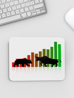 Ayı Piyasası Boğa Piyasası Tasarımlı Mousepad