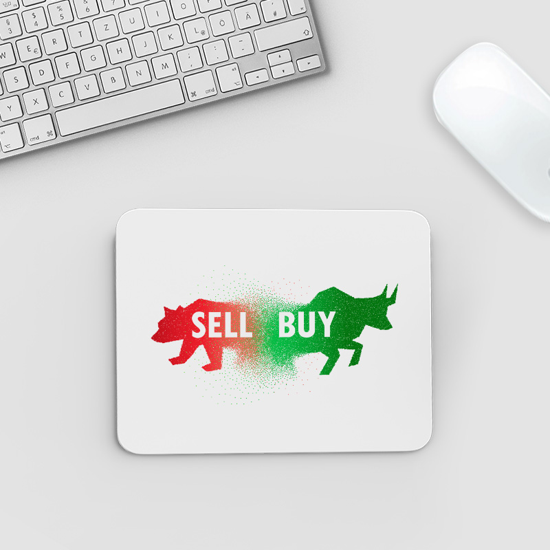 Sell Buy Borsa İşlemleri Tasarımlı Mousepad