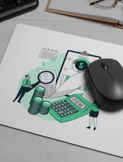 Bankacılar ve Para Tasarımlı Mousepad