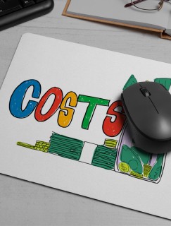 Costs Yazılı Kumbara Tasarımlı Mousepad