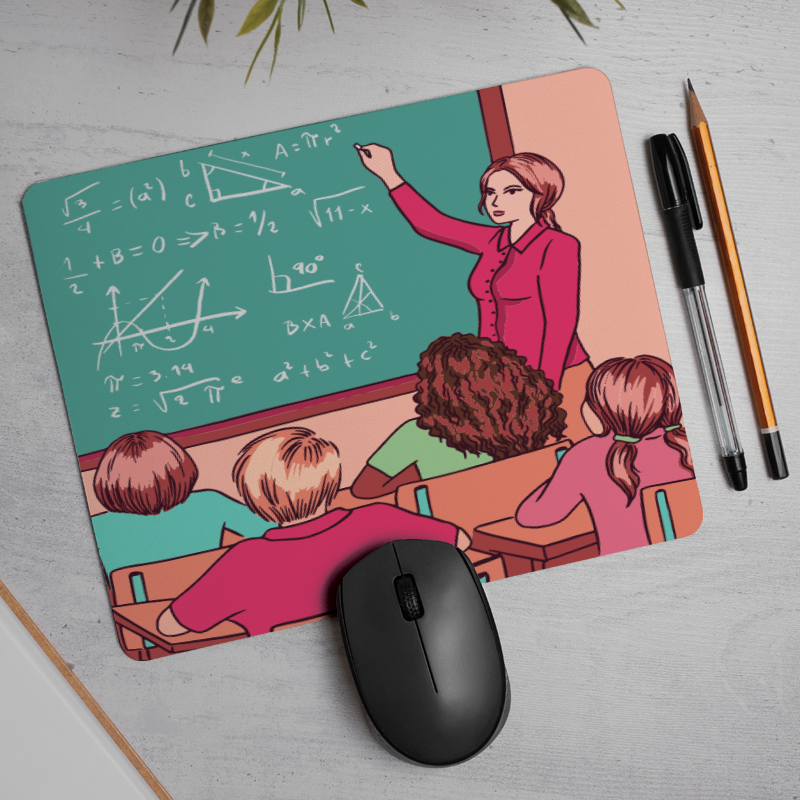 Ders Anlatan Öğretmen Tasarımlı Mousepad