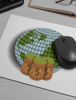 Global Dünyada Para Tasarımlı Mousepad