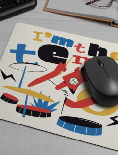 I am The Tempo Yazılı Baterist Tasarımlı Mousepad