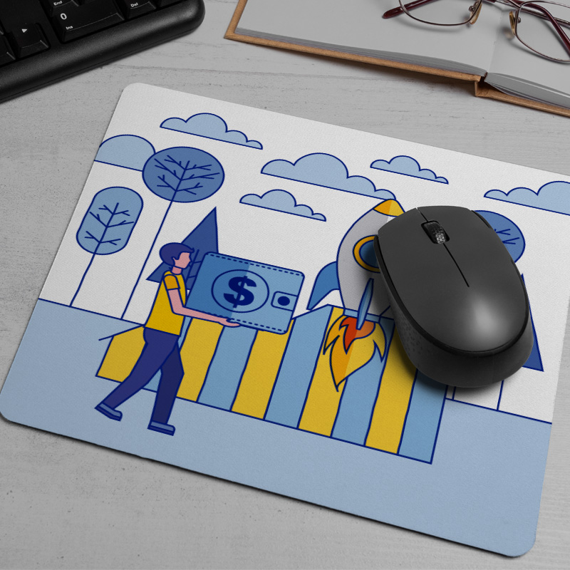 Kazançlı Yatırım Tasarımlı Mousepad