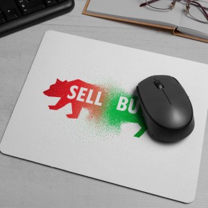 Sell Buy Borsa İşlemleri Tasarımlı Mousepad
