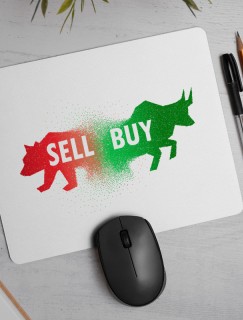 Sell Buy Borsa İşlemleri Tasarımlı Mousepad