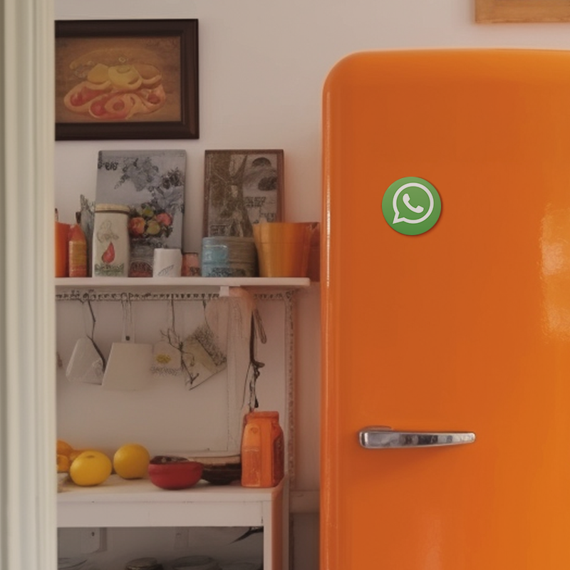 WhatsApp Logosu Tasarımlı Magnet Açacak