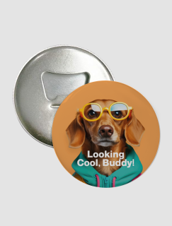 Looking Cool Buddy Yazılı Cool Köpek Tasarımlı Açacak