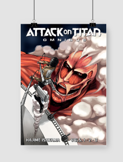 Attack on Titan Omnibus Tasarımlı A3 Poster
