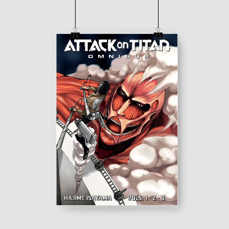 Attack on Titan Omnibus Tasarımlı A3 Poster