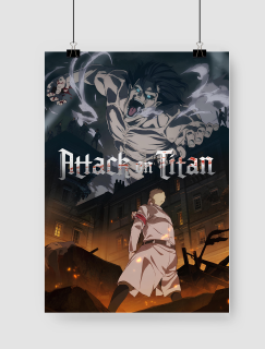 Attack on Titan Tasarımlı A3 Poster