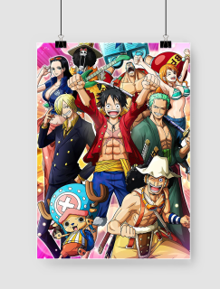 One Piece Ekibi Tasarımlı A3 Poster