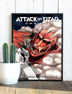 Attack on Titan Omnibus Tasarımlı A3 Poster