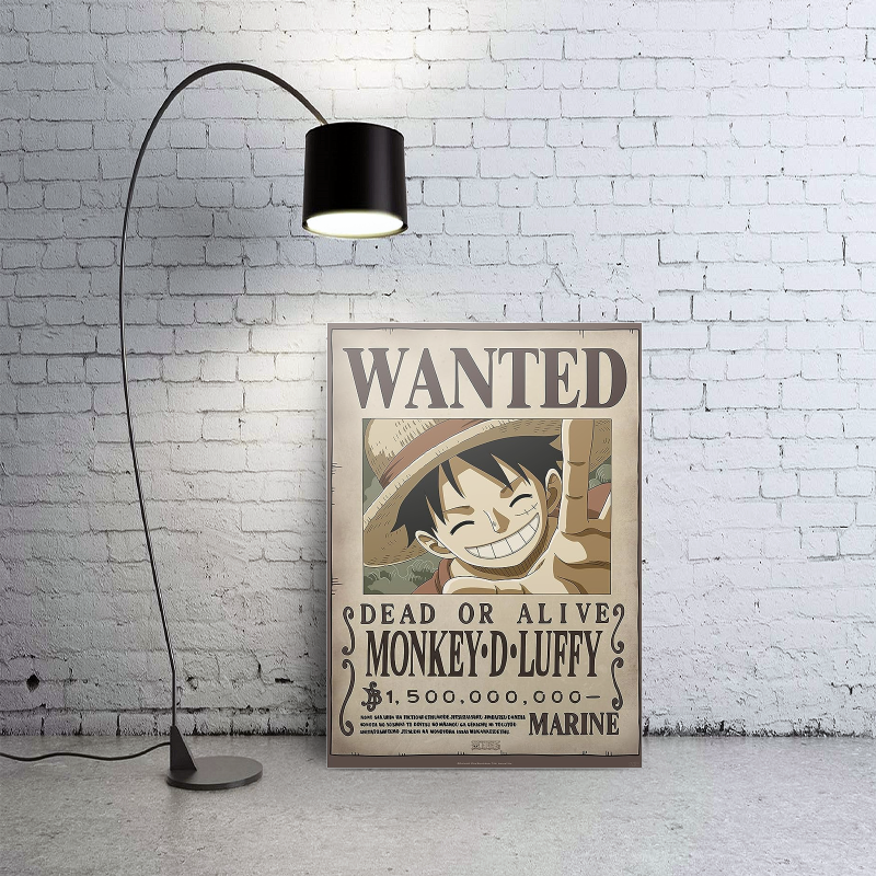 Wanted Monkey D. Luffy Tasarımlı A3 Poster