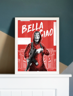 Bella Ciao Yazılı Tasarımlı A3 Poster