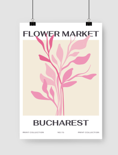 Flower Market Tasarımlı A3 Poster