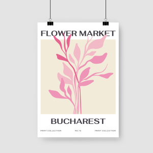 Flower Market Tasarımlı A3 Poster