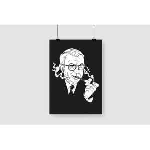 Jean Paul Sartre Tasarımlı A3 Poster