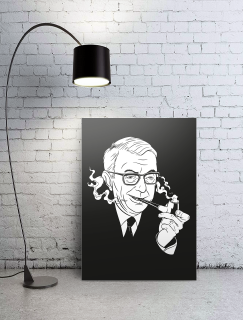 Jean Paul Sartre Tasarımlı A3 Poster