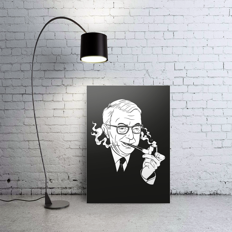 Jean Paul Sartre Tasarımlı A3 Poster