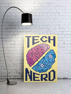 Tech Nerd Yazılı A3 Poster